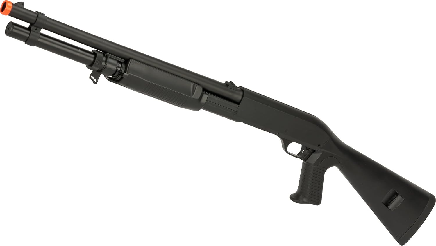 Evike Airsoft - CYMA Sport M.3 3-Round Bu.RST Multi-S.hot Sh.ell Loading Airsoft Sh.otgu.n (Model: Full St.ock)