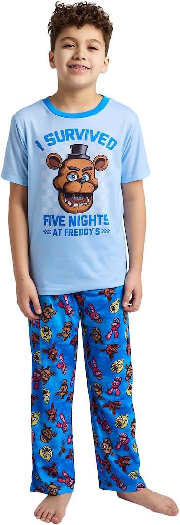 Bioworld Five Nights at Freddy's I Survived Youth 2-Piece Pajama Set