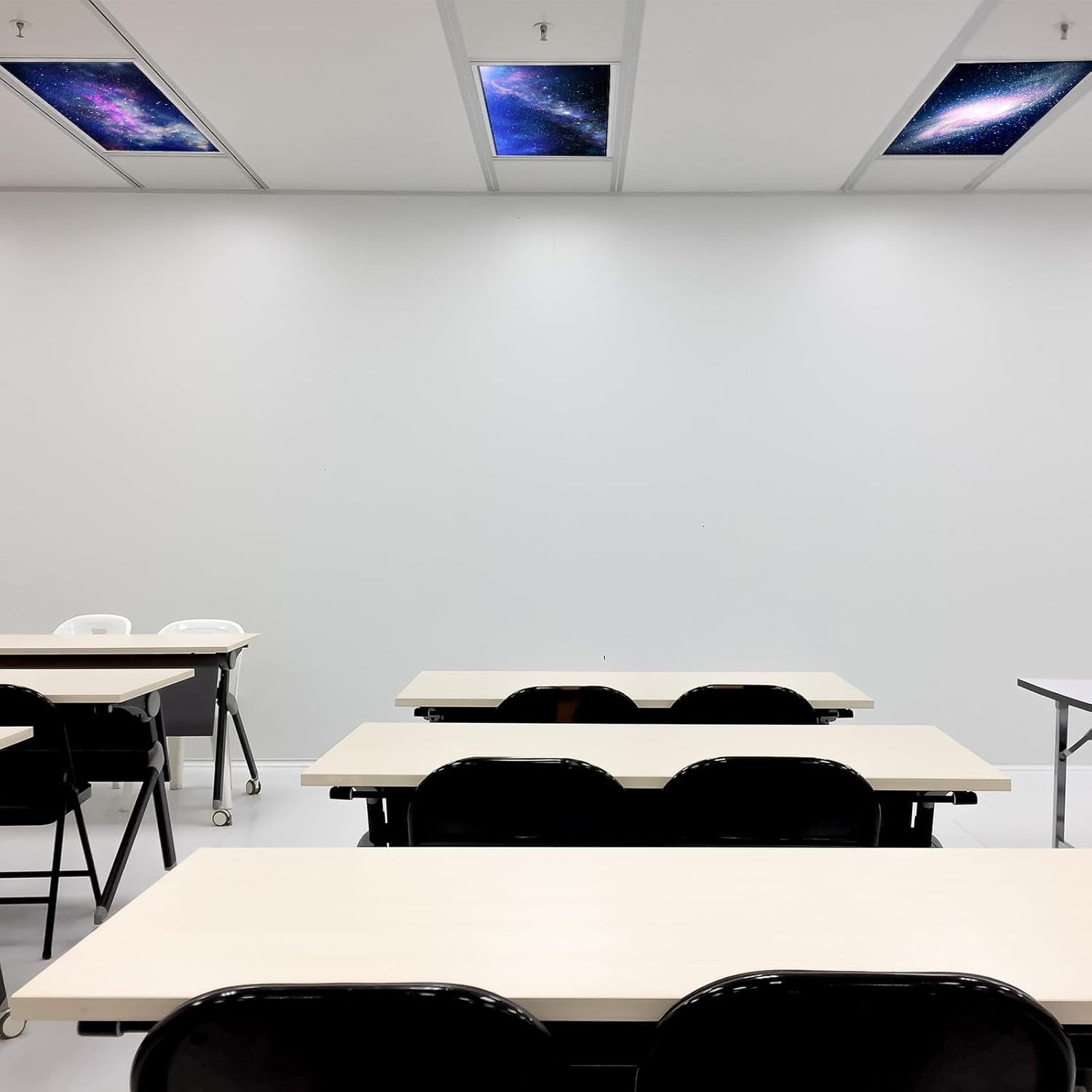 Ganeen 24 Pack 2 x 4 Feet Fluorescent Light Covers with 10 Magnetic Buckles Magnetic Fluorescent Light Filters Diffuser for Home, Office, Decoration