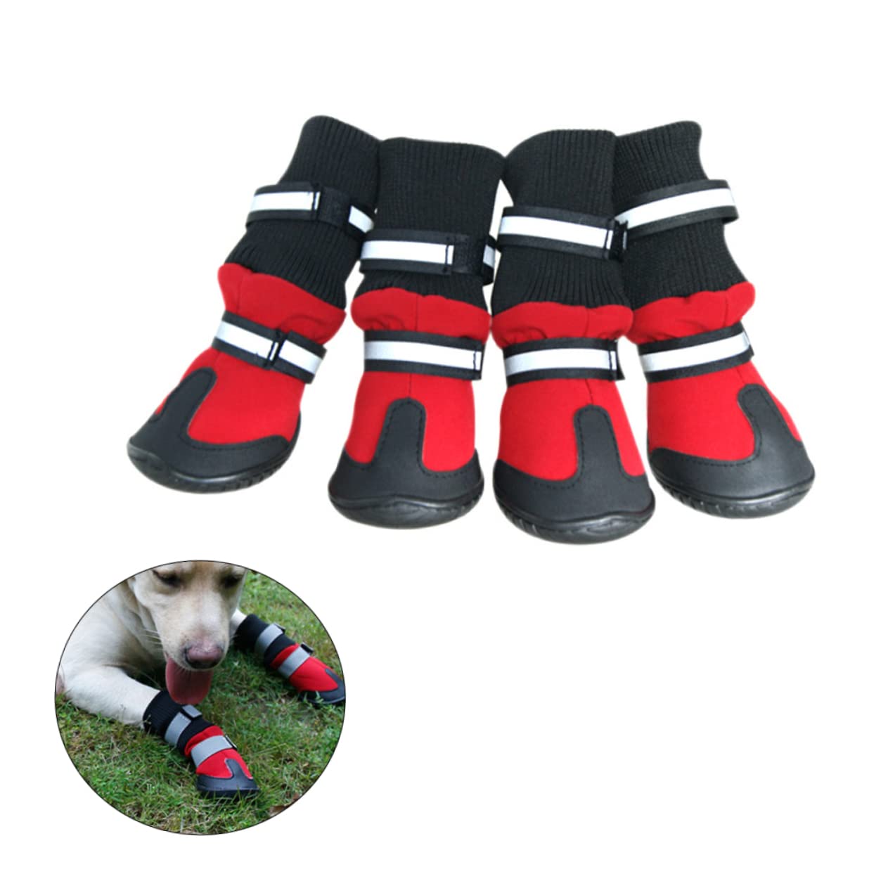 Toddmomy Neige pour Chien Chaussures De Protection pour Animaux Bottines Imperméables pour Promenades Extérieures