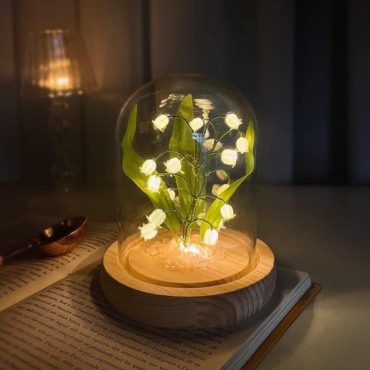 Amazon.co.jp : Biizhe すずらんナイトライト 卓上ランプ LED 間接照明