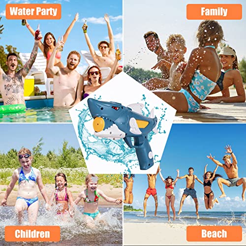 Unanscre 2 Pack Water Blaster Soaker Gun For Kids, Crocodile&Shark Durable Pump Action Outdoor Water Squirters, Long-Range Shooting Squirt Gun Toys For Pool/Beach/Yard/Party Play #TOP4