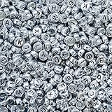 GEEIGNET FÜR ALLE ARTEN VON KUNSTHANDWERKEN: Diese Packung enthält eine große Menge an Buchstabenperlen, die für Armbänder, Schmuck, Schlüsselbunde und für das Basteln von Kinderschmuck Kunsthandwerken geeignet sind. Die Perlen können auch zusammen mit Anhängern verwendet werden.
