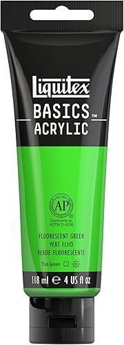 Vista 12 de Liquitex BASICS Pintura Acrílica, Tubo de 118ml (4 oz), Tono Carmesí de Alizarina