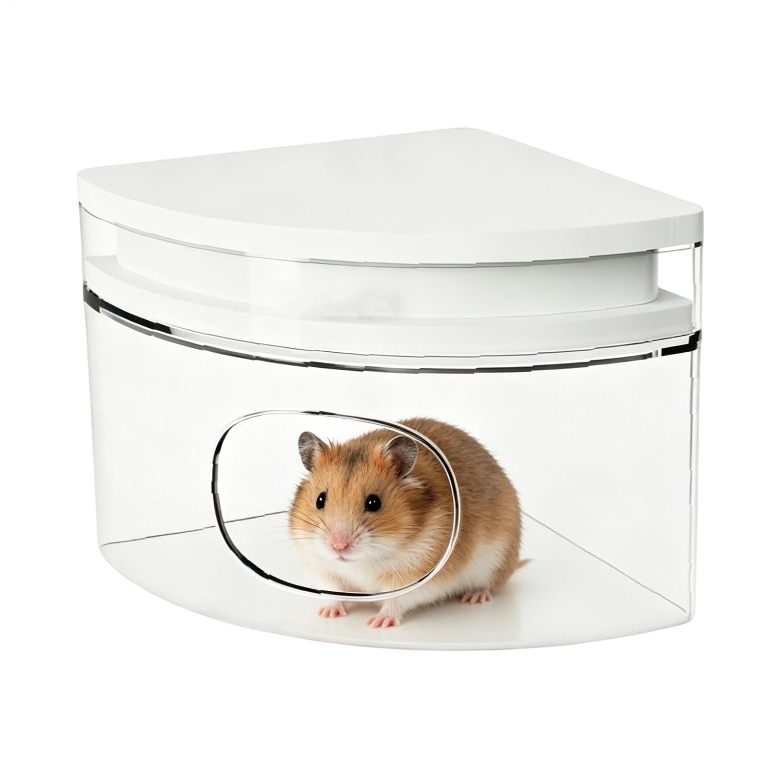 Casetta Piccoli Animali Rifugio Rimovibile per il Relax dei Piccoli Animali | Rifugio per Criceti Per Furetti, Scoiattoli, Coniglietti Nani, Gerbilli, Cincillà, Orsetto Dorato, Topi e Lemming
