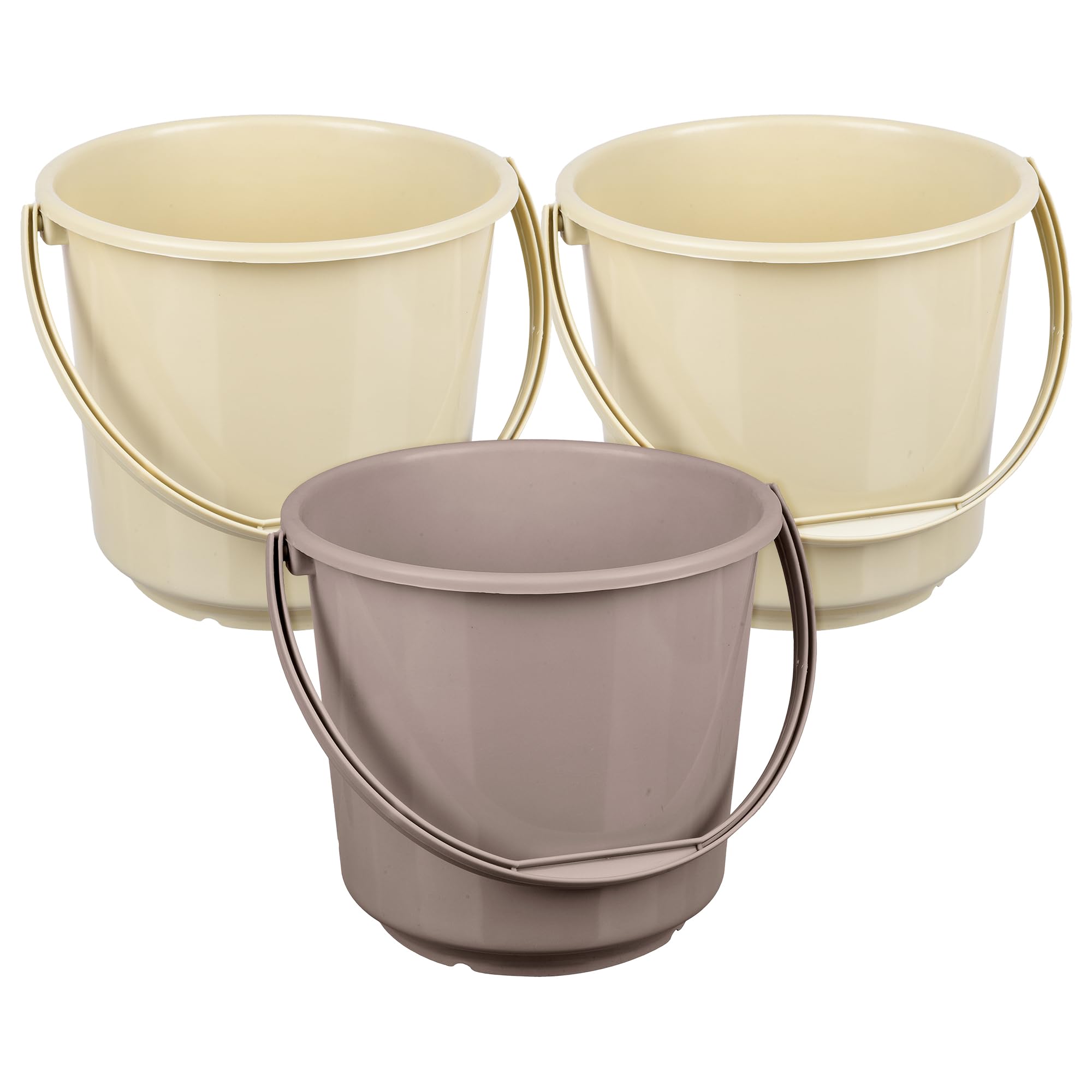 Urbane Home Plastic Bucket for Mopping and Storage