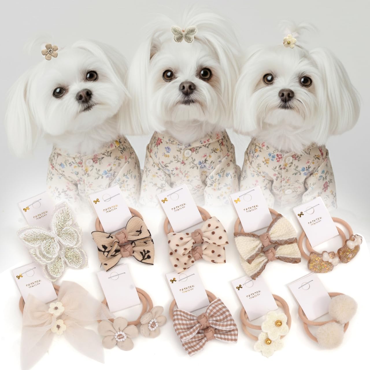 Amazon.co.jp: BIANHUAN 犬 ヘアゴム リボン ゴム 20個セット ヘア