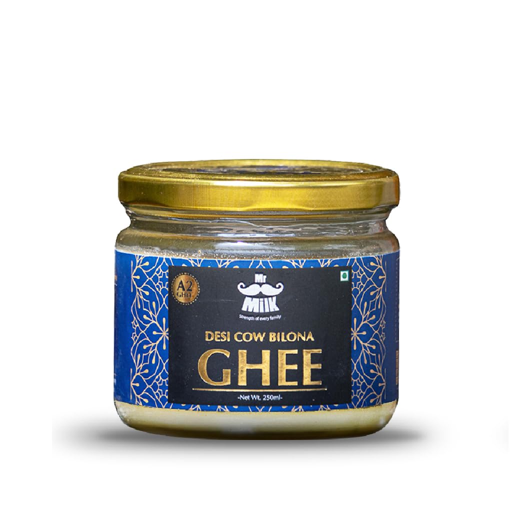Mr. Milk A2 Pure Desi Cow Ghee 250Ml|100% Gir Cow Ghee|Vedic Bilona Process Bilona A2 Ghee|A2 Ghee (B09M78GQSC) Amazon Price History, Amazon Price Tracker