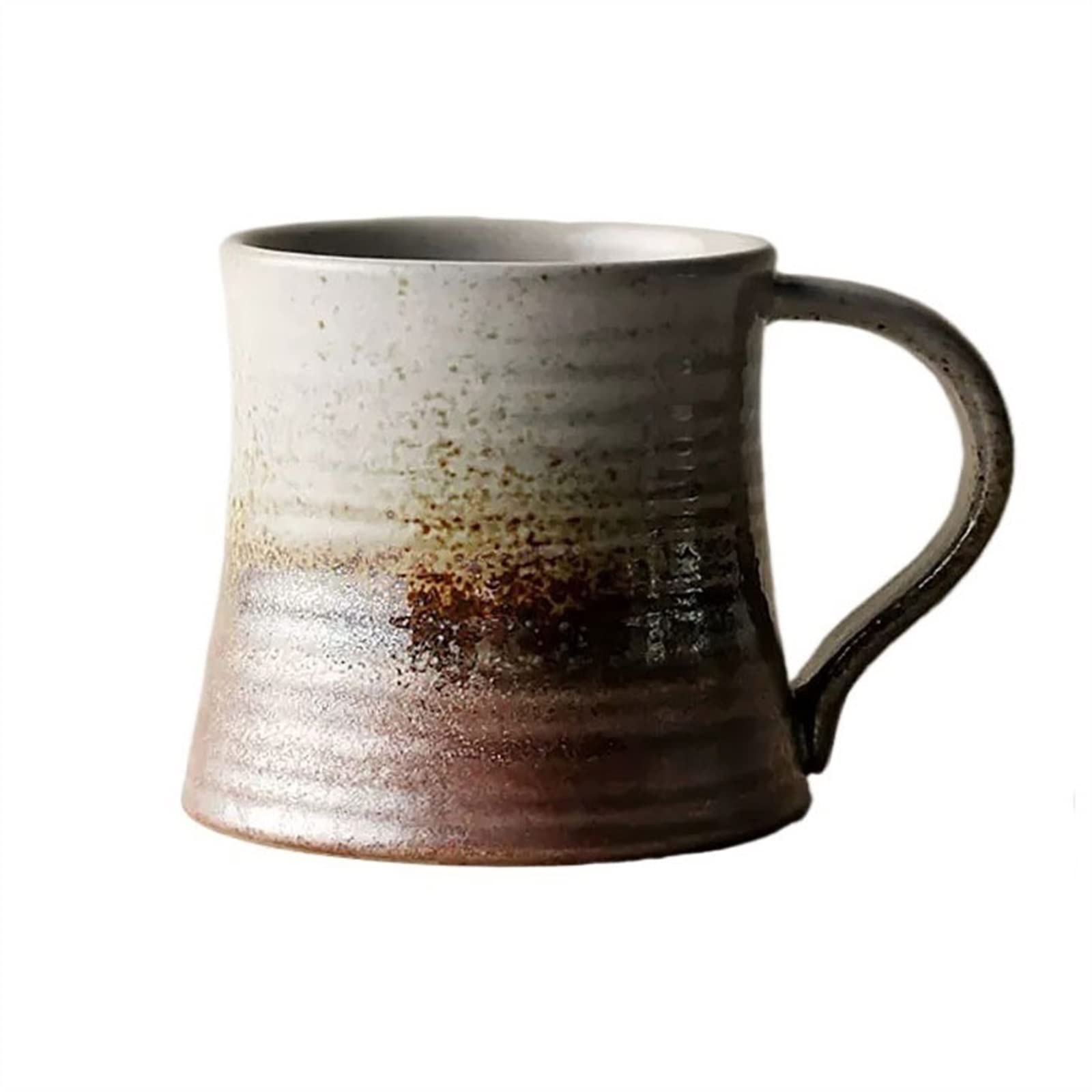 Tasse Becher Keramikbecher, Retro Einfache Haushaltskaffeetasse Teetasse Ofentechnologie Trinkbecher Kaffeetassen (Color : B)