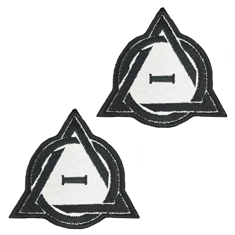 2 Pieces Therian Funny Embroidered Appliques Hook Loop Removable Armband Tactical Fastener Military Flag Patch for Clothes,Dog Harness,Backpacks,Vest,Jacket,Jeans,Hats