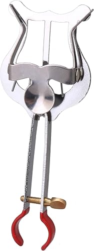 Miniatura 3 de Lira de plata para trompeta con galjanoplastia para accesorios musicales que marchan con abrazadera para piezas de instrumentos