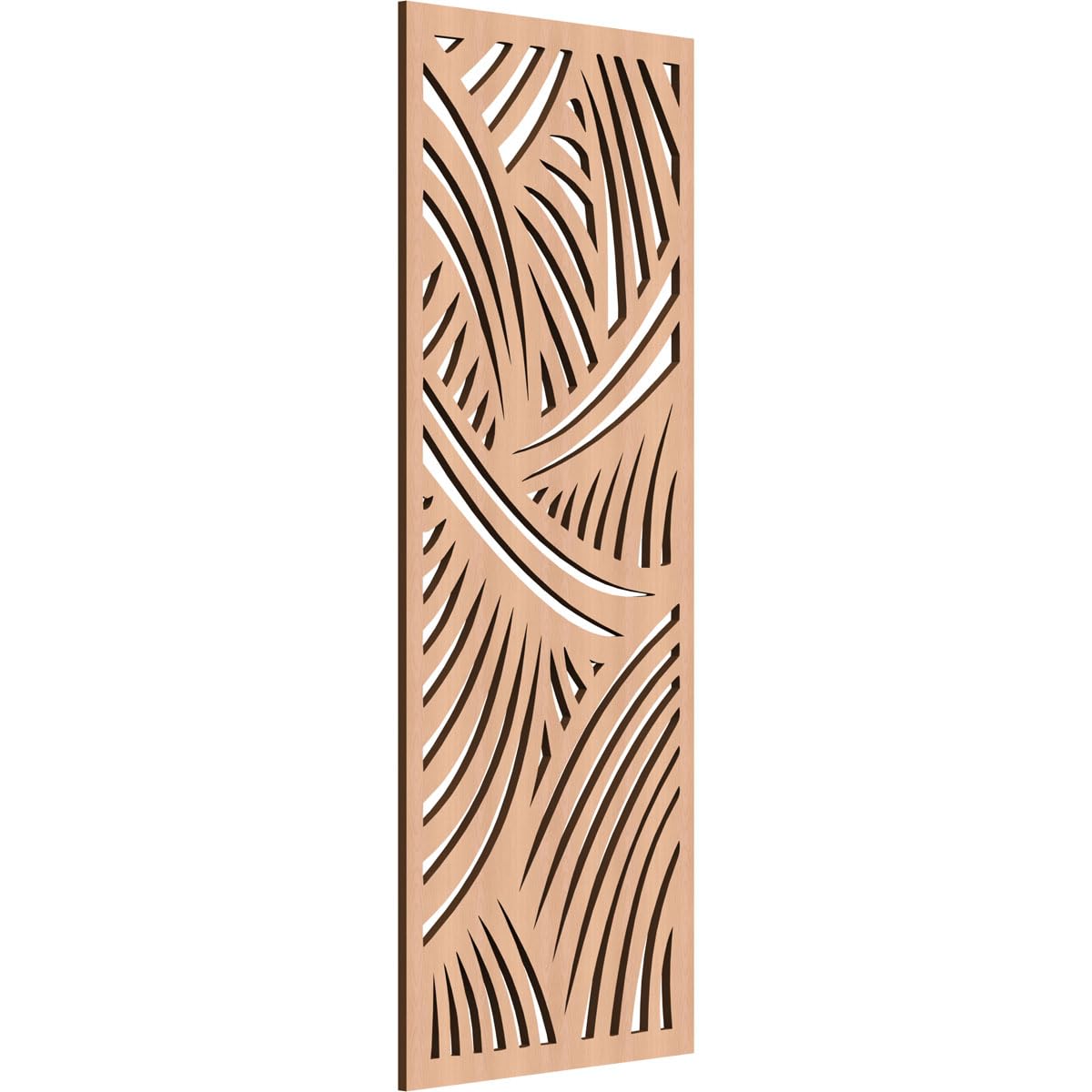 17 3/8"W x 44 3/8"H x 3/8"T Chester Decorative Fretwork Wood Wall Panels, Alder
