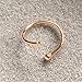 14k Rose Gold Filled Adjustable Metal Hoop Nose ring - 22 Gauge 6-8 mm
