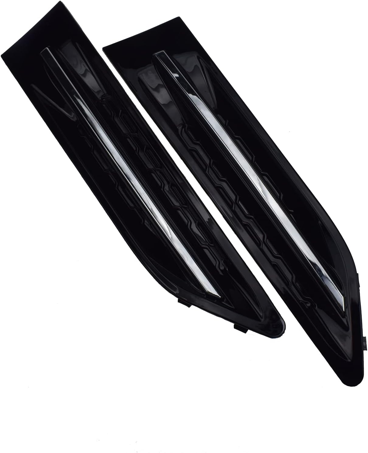 eGang Auto Front Left & Right 2PCS Fender Vent Garnish For Kia Optima 2011-2015 2.4L I4, Plastic, Black