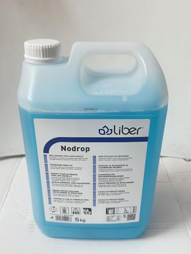 Brillantante per lavastoviglie concentrato per uso professionale tanica tanichetta elimina aloni Nodrop 5 kg
