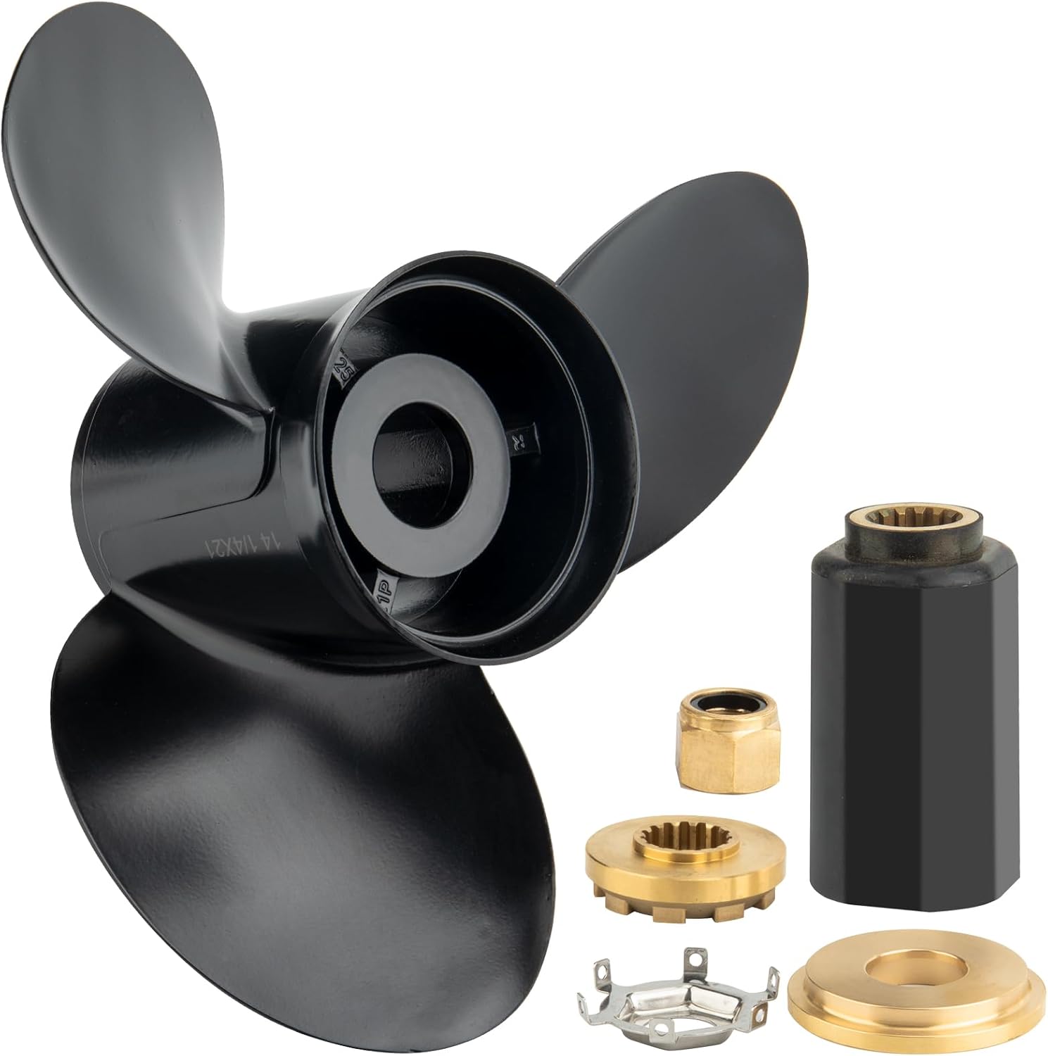 14.25 x 21 Pitch | 48-832832A45 (Upgrade Hub Kits Included) OEM Aluminum Outboard Propeller fit Mercury/Mariner 135-300HP,Mercruiser Sterndruves, Alpha,Bravo One, 15 Spline Tooth, Rh