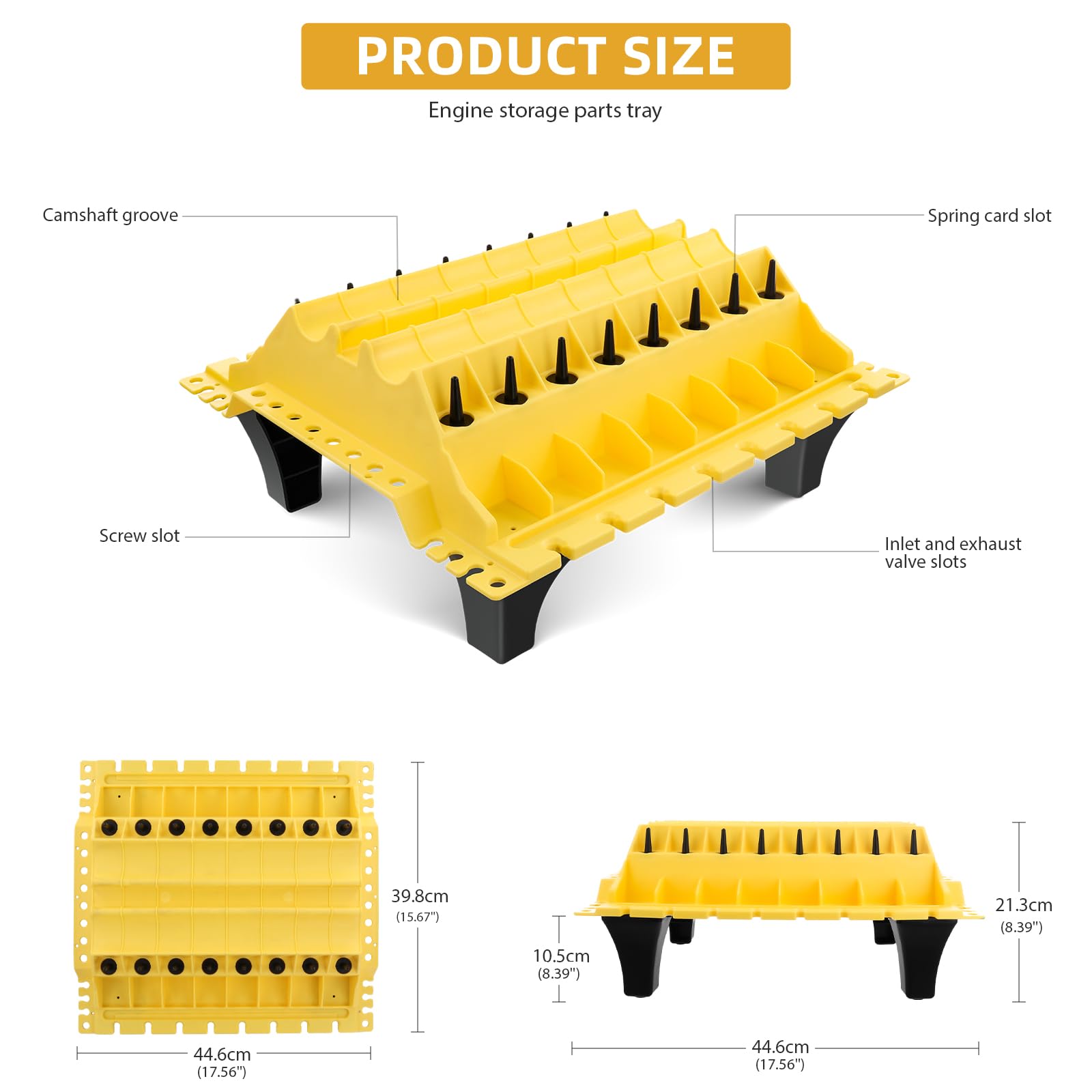 Engine Cylinder Head Organizer Valves Tool,Engine Organizer Parts Tray,Valvetrain Organizer Trays,Engine Cylinder Head Tray Organiser,Store Car Cylinder Head Parts (Valves, Springs, Camshafts)