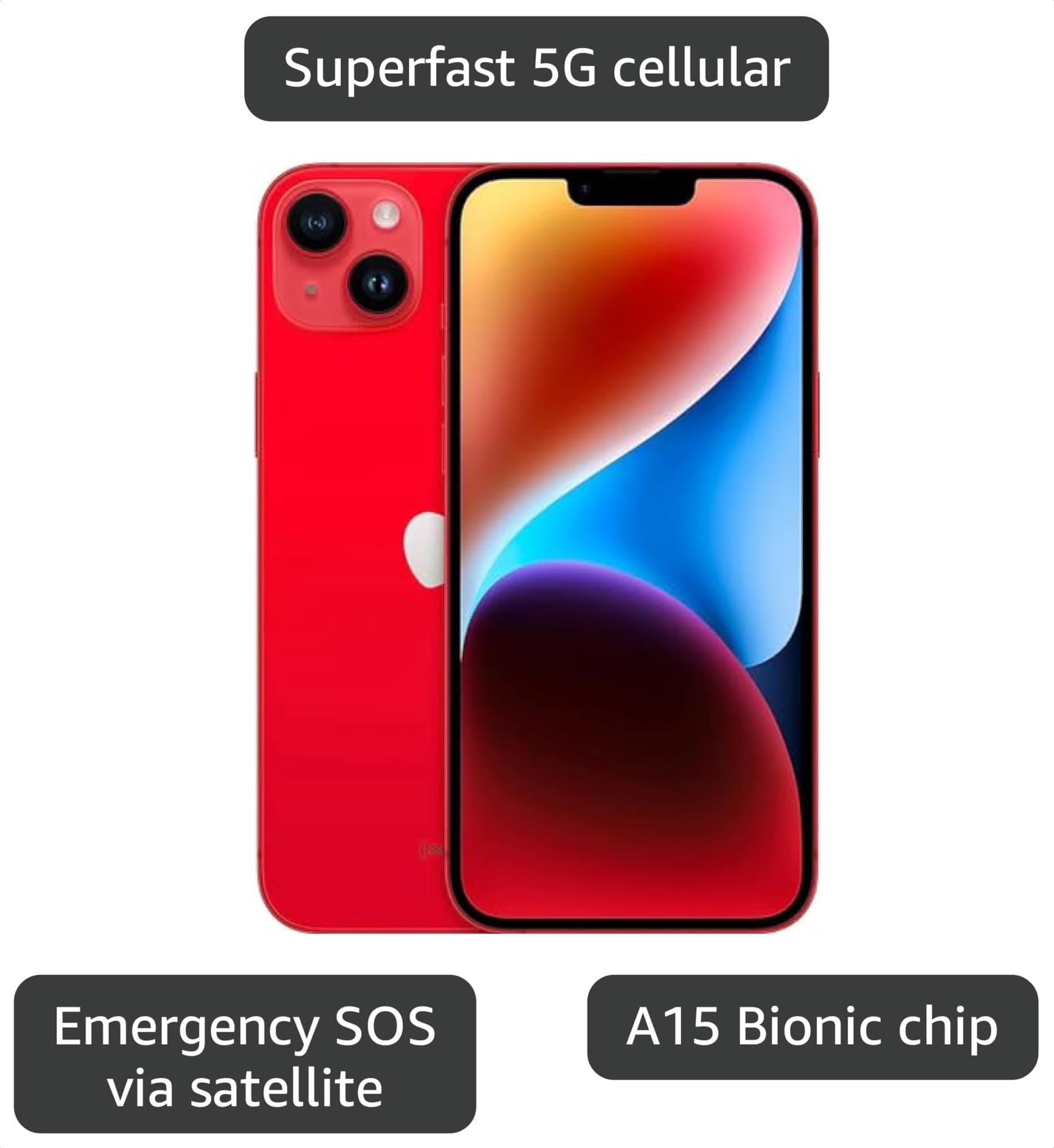Amazon.com: Apple iPhone 14 Plus, 128GB, PRODUCT Red - Unlocked