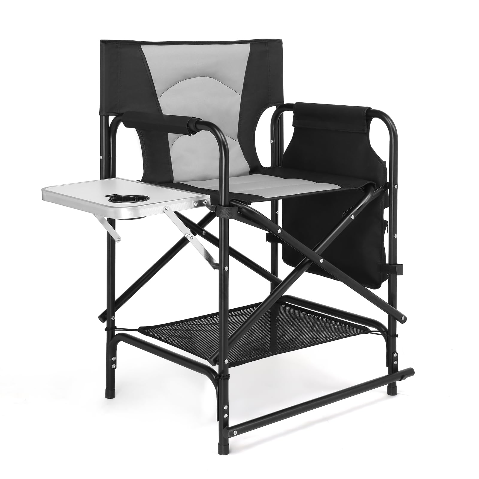 Bonnlo Directors Chair with Side Table & Storage bag,Portable Camping Chair