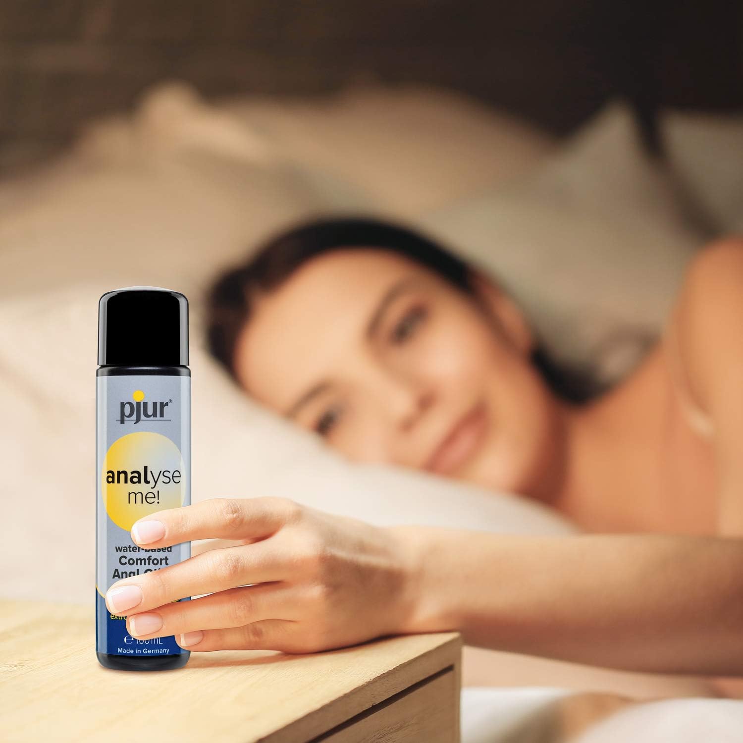 Pjur Analyse Me Water Based Anal Lubricant 3.4 fl oz & Romp Bass Vibrating Anal Plug - Sex Toys for Men Bundle