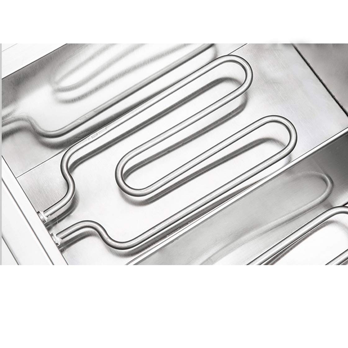 Friggitrice a gas professionale, friggitrice professionale, friggitrice 6Lx2 con doppio coperchio termostato di sicurezza friggitrice, per famiglia ristorante commerciale fritte