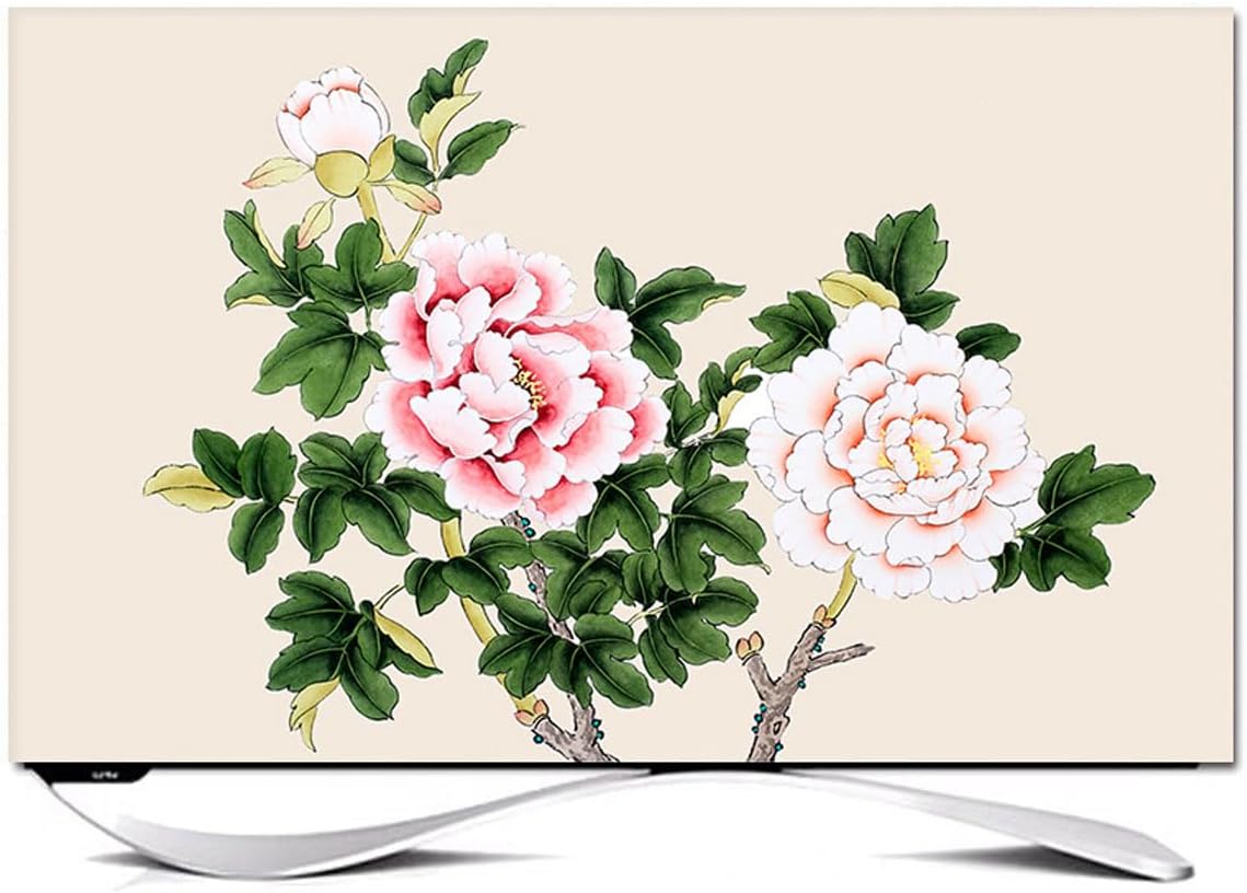 Dustproof Slipcover TV Screen Monitor Desktop Computer Dust Cover Protector Indoor Decor 32inch To 80inch(Size:49-52IN,Color:A)