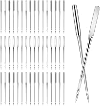 50 Pcs Universal Sewing Machine Needles for Leather&Jeans, Heavy Duty (HAX1 110/18)