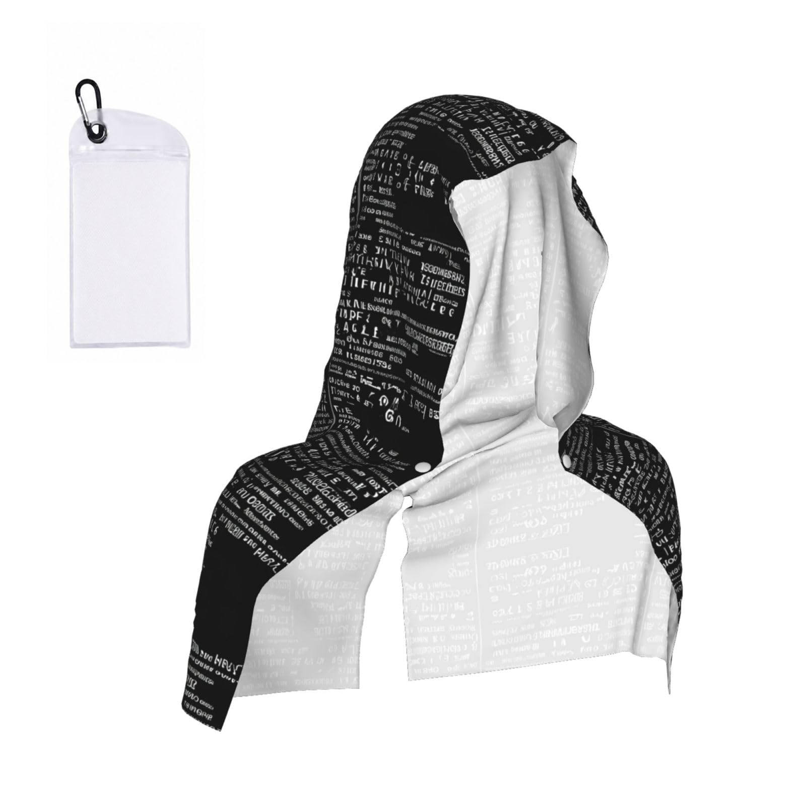 ESNAIUVCD Programmer Programming Code Print Multifunctional Cooling Hoodie Bandana Portable Sweat Absorbing Design For Beach Workouts Exercise Heat Relief Accessories