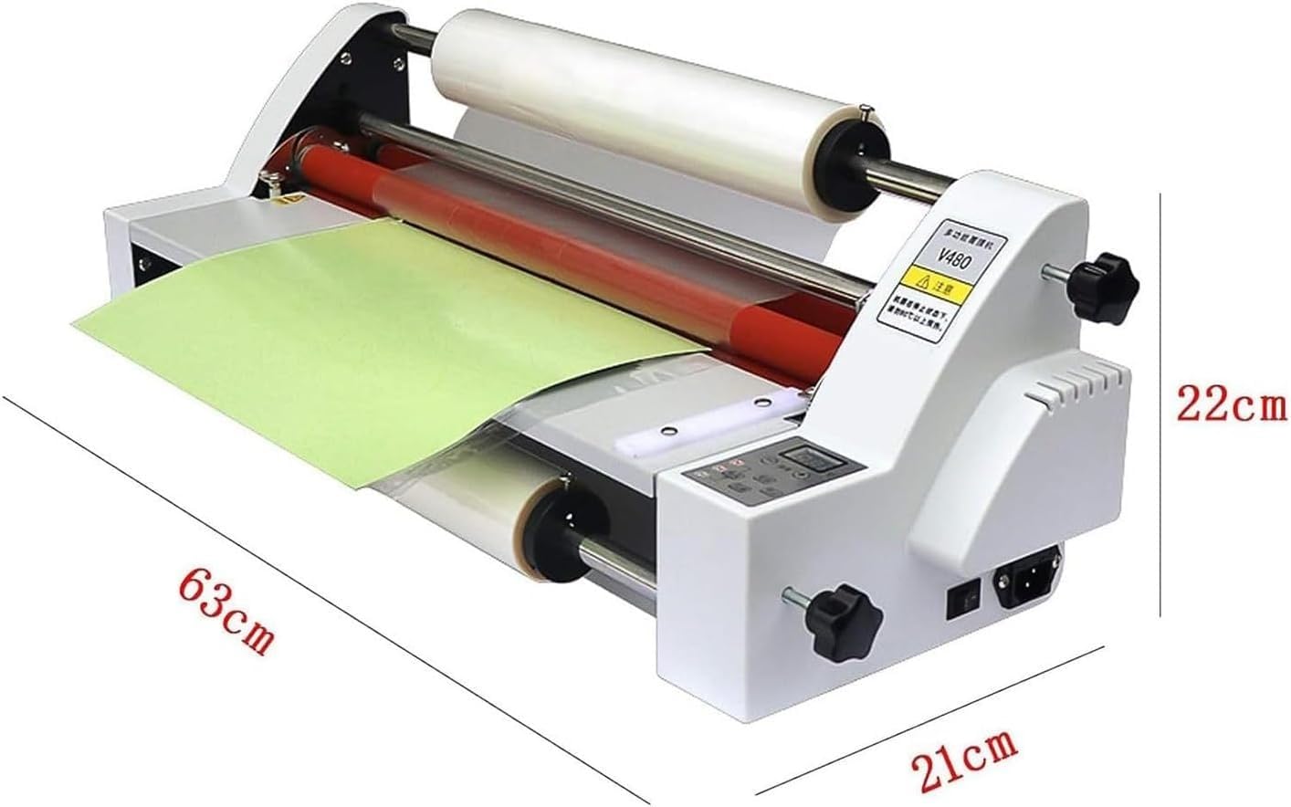 Laminatrice Fotografica Professionale, Macchina Per Laminazione Da 17,7", A Rullo A Caldo E A Freddo, Per La Su Uno O Entrambi I Lati Di Fogli In Formato A2/A3/A4