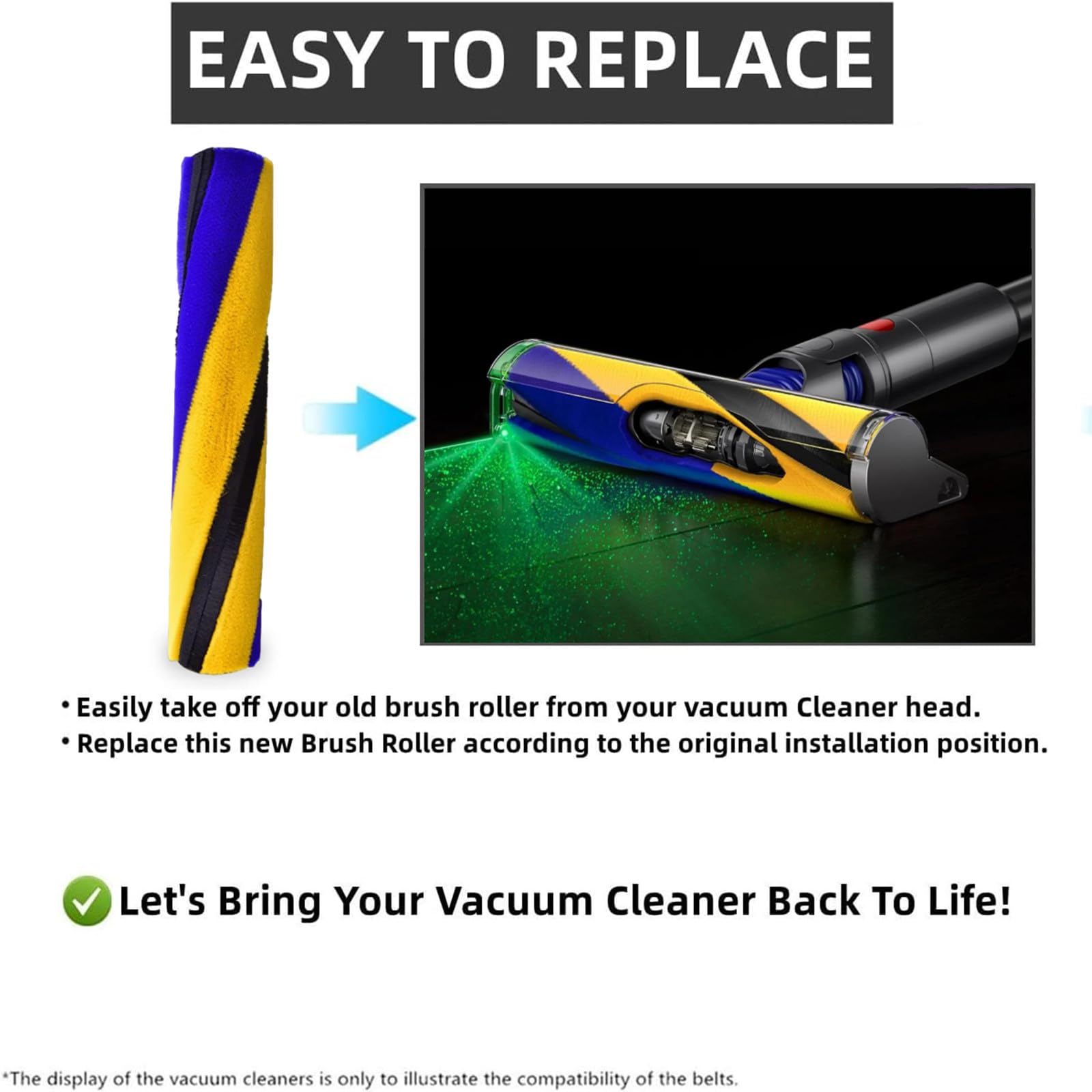Dyson Brush Roller Replacement - V15 V12 -4