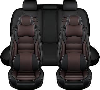 Car Seat Covers for Hyundai Elantra 2001-2020 | Custom Fit Seat Covers | Complete Set Protection | Universal Car Seat Cover | Durable Seat Covers.with Pillow Coffee