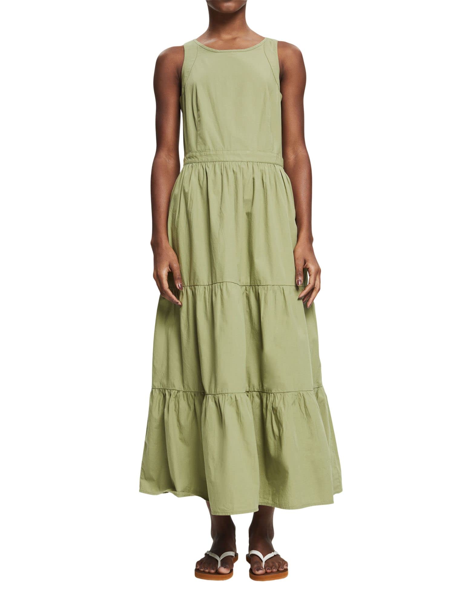 Esprit 042EE1E317 Vestido, 345/LIGHT Khaki, 34 para Mujer