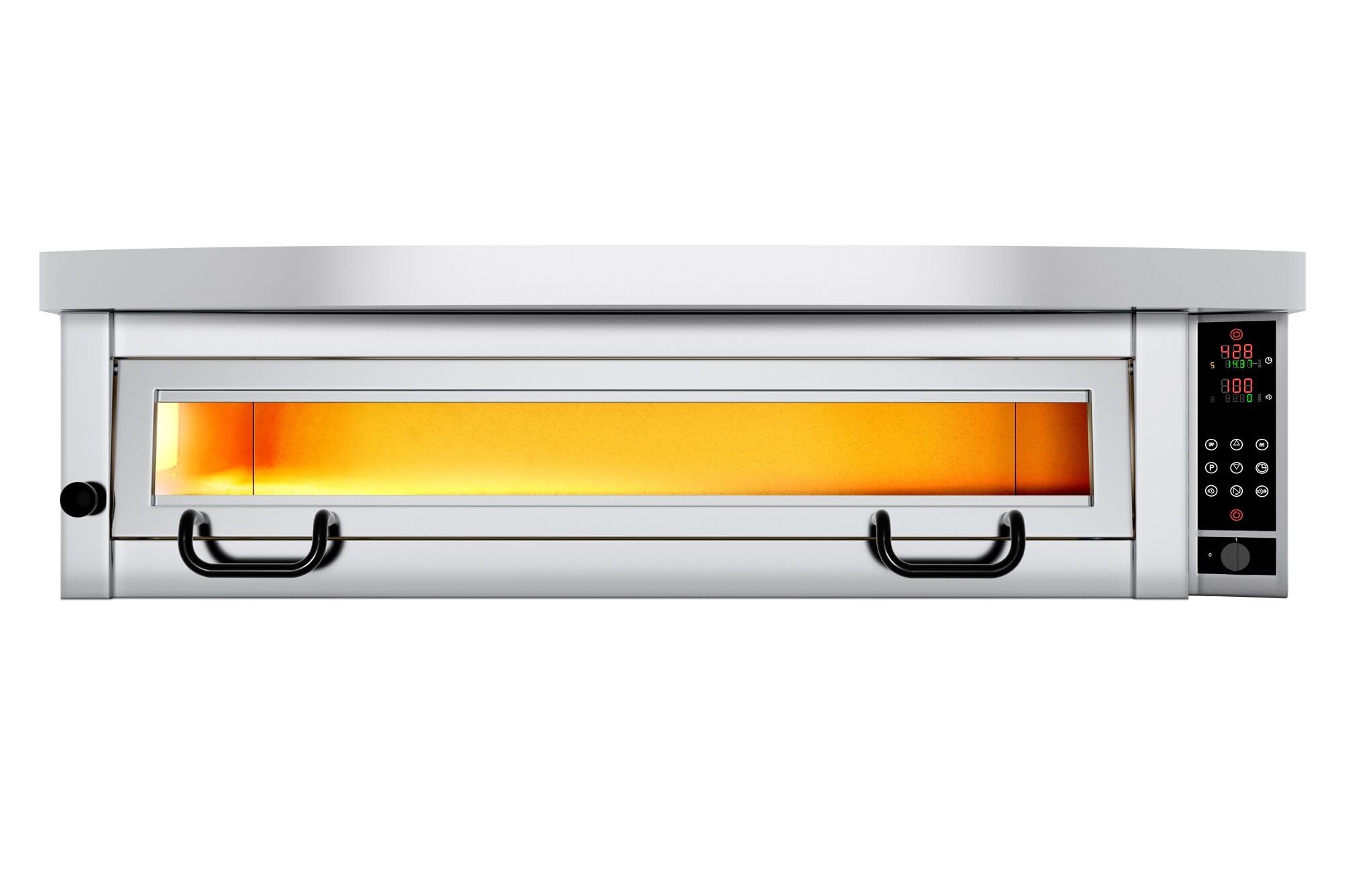 GGM Gastro | POP934E#HP934 | Elektro Pizzaofen Power - 9x 34cm - Digital - inkl. Haube