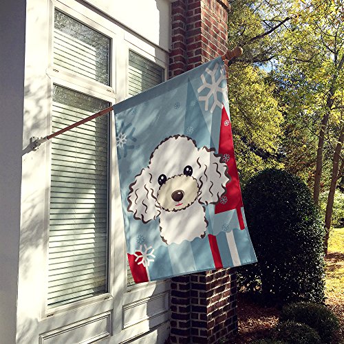 Drapeau Caniche Blanc résistant aux intempéries pour façade et jardin - 3