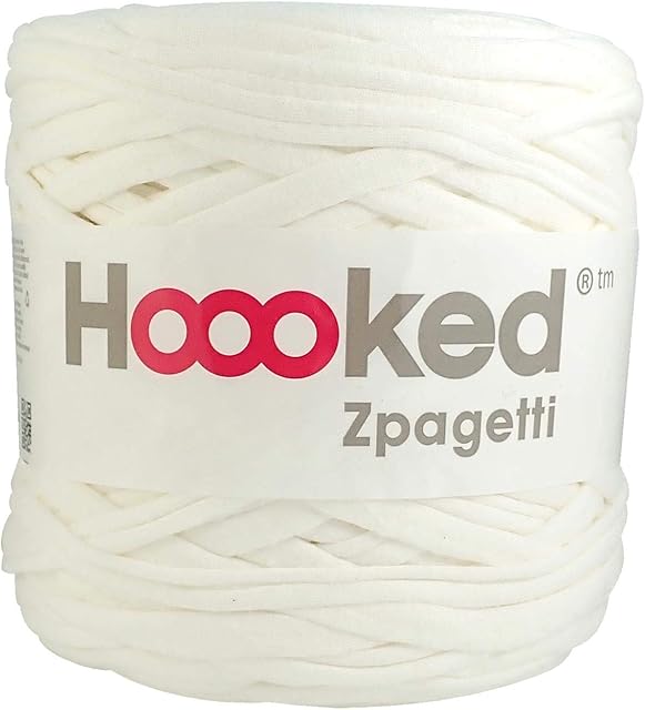 Zpagetti White Cotton T-Shirt Yarn - 120M 700g