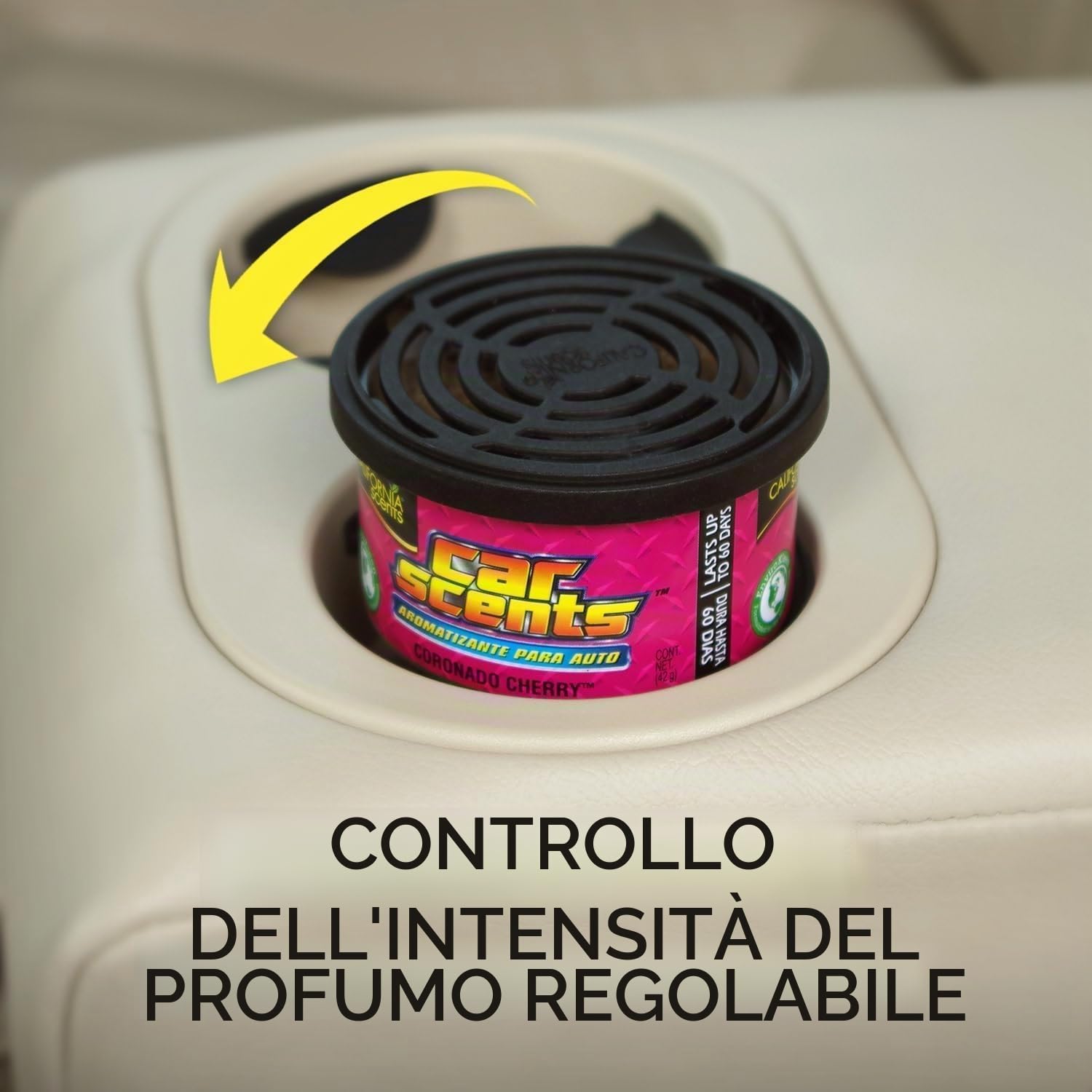 California Car Scents CCSCCx12 Deodoranti per Ambienti, fragranza “Coronado Cherry”, Adatti per casa, furgoni, Ufficio e Taxi, 12 Pezzi