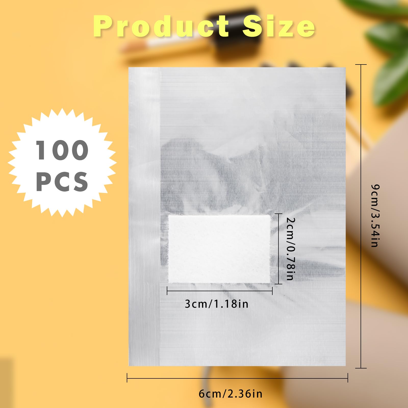 100pcs Nail Remover Foil Wraps Nail Polish Remover for Soak Off Gel Polish Remover with Pre-attached Lint Free Cotton Pads for Acrylic/UV/Gel Polish Soak-off Removal