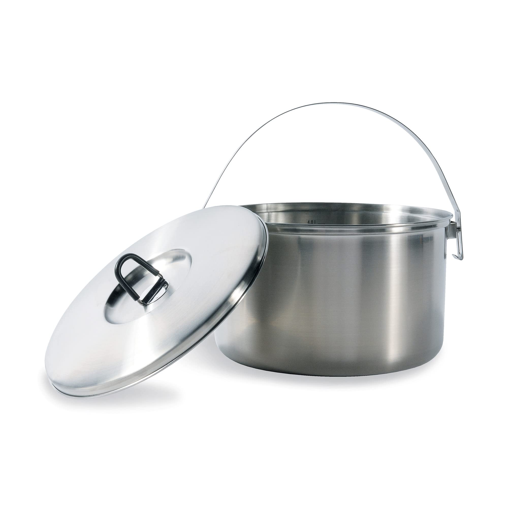 Tatonka Family Cook Set L (4-teilig) - Camping-Kochgeschirr aus Edelstahl - Bestehend aus Einer Pfanne und 3 Töpfen mit Deckel