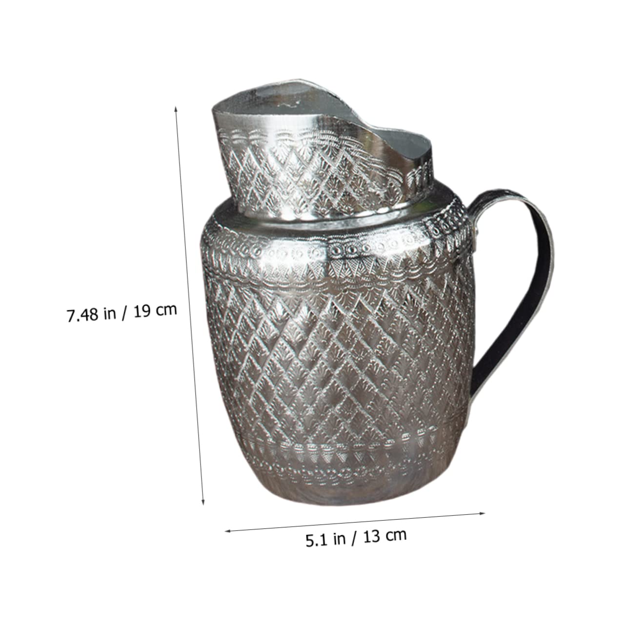 Alipis 2pezzi Brocca Metallo Con Manico Dispenser Versatile Per Bevande Calde e Fredde Per Cucina e Feste Inossidabile Facile Da Pulire e Manutenere Perfetta Per Salsa