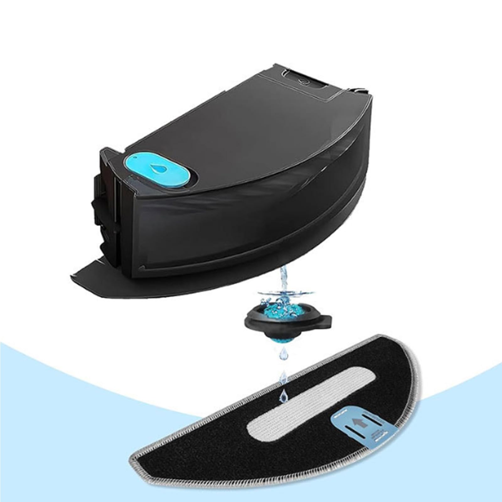 iRobot Roomba® 105 Combo Robotstofzuiger met Dweilfunctie - 7000 Pa Zuigkracht - LiDAR-navigatie - Tapijtdetectie - Schoonmaak- en vermijdzones - 4 Zuigniveaus - Ideaal voor huisdieren - Zwart (Y3110