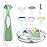 Baby Nail Trimmer Electric, 6 in 1 Baby Nail File Clippers Infant Grooming Kit Manicure Set for Toddler or Adults, Green