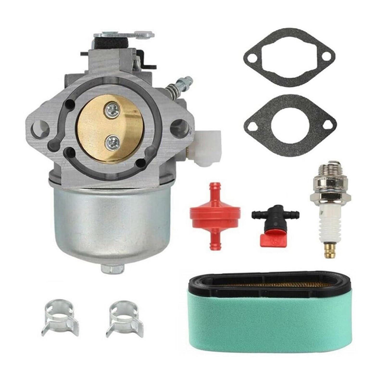 Carburador del vehículo Carburador 699831 con Kit de filtro aire para Briggs para Stratton 283702 283707 284702 cortacésped para motores