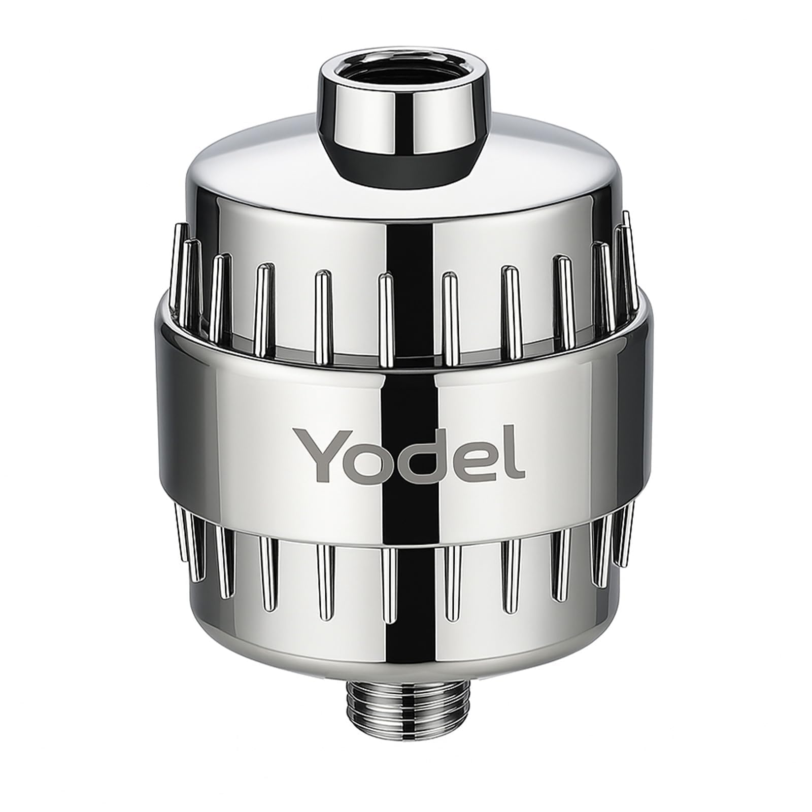 Yodel 25-Stage KDF-55 Shower Head Filter to Repair Damaged Hair,Skin and Nails, Prevent Scale Buildup,High Output Hard Water Softener 99% Remove Lead,Chlorine,Fluoride and Chemicals,Chrome