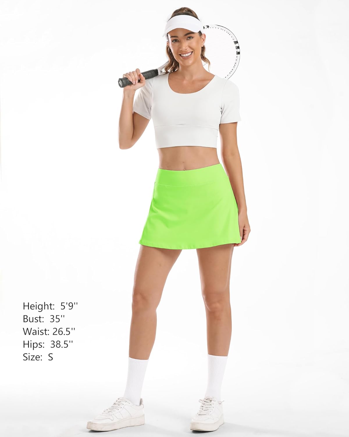 Stelle Women's Tennis Golf Skirts High Waisted with Pockets Inner Shorts for Athletic Skorts Sports Running Pickleball - Image 5