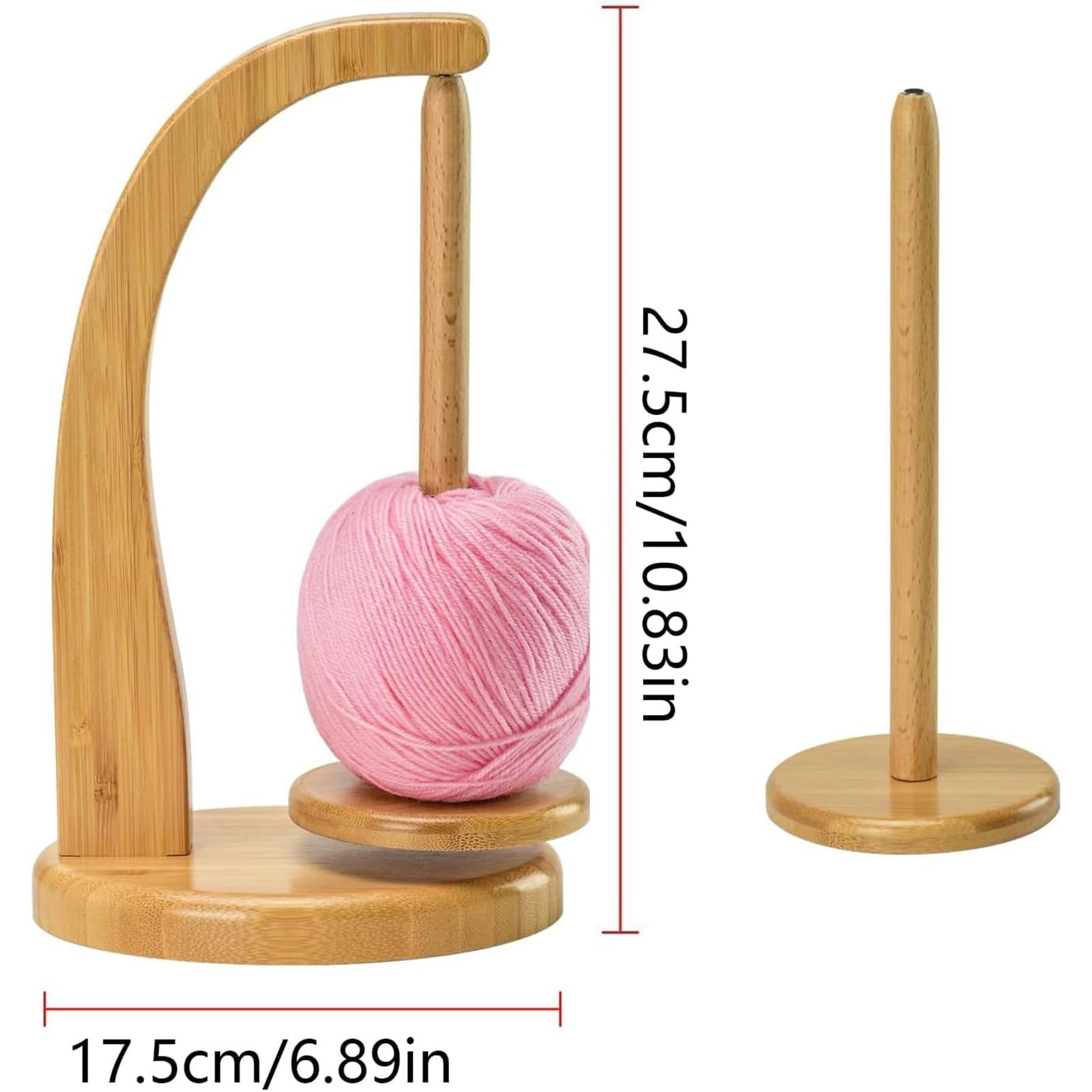 Yarn Winder - Avvolgitore per lana, girevole e magnetico, in lana, per accessori per uncinetto e lavori a maglia