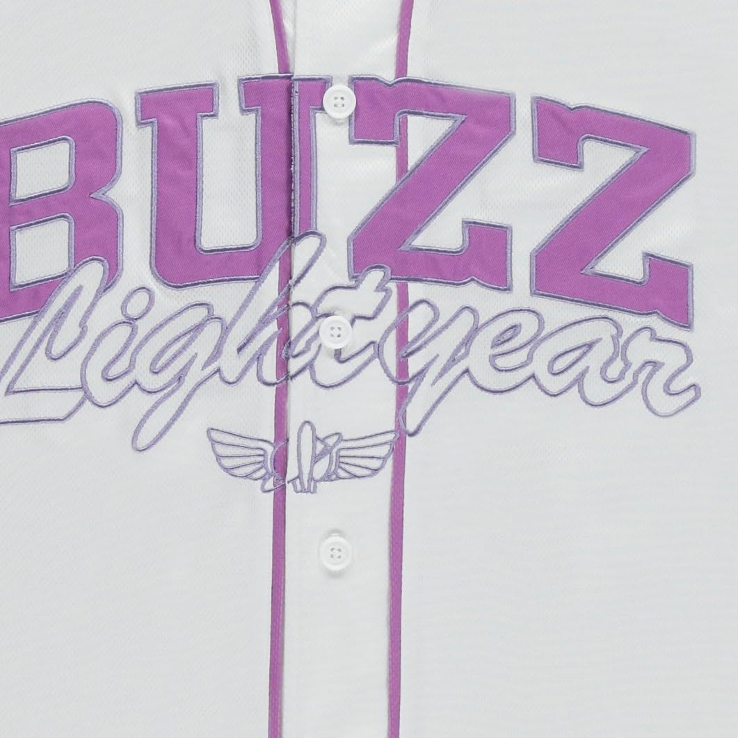 Disney Mickey Mouse Men's Baseball Jersey – Donald Duck Buzz Lightyear Goofy Mesh Button-Up Fashion Shirt for Men