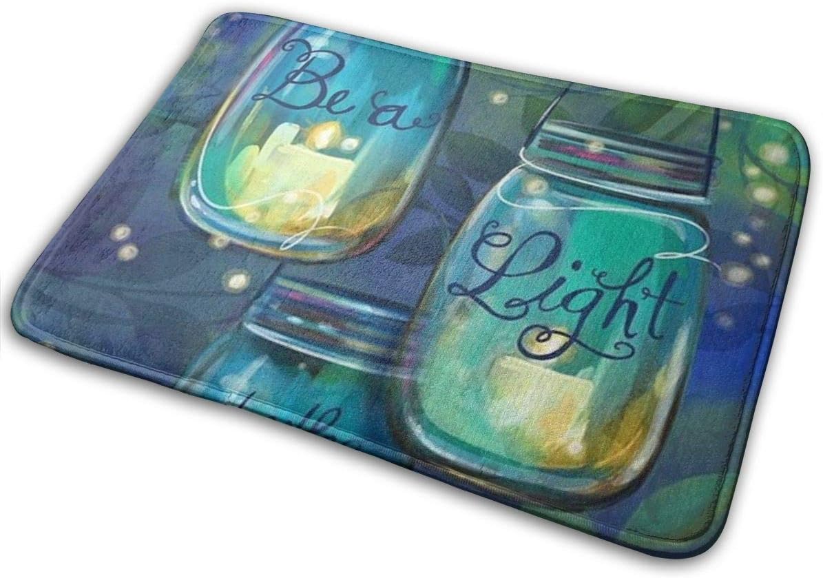 URTEOM Be A Light Garden Flag Inspirational Candles Indoor Doormat, Outdoor Mat Non