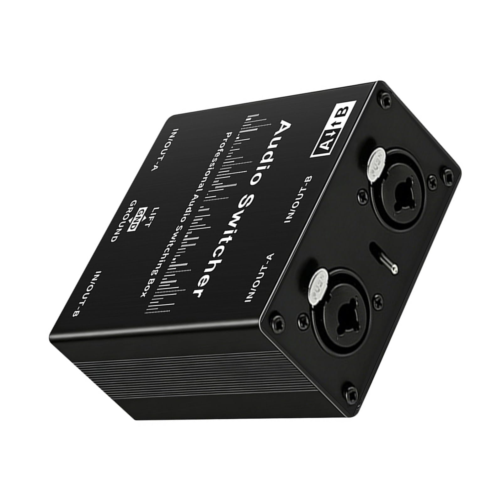 Selectores de sonido pasivos de estudio, conmutador de fuente de sonido para micrófonos rápidos y niveles de línea, conmutación de señales, fácil de usar, cambio de indicación profesional