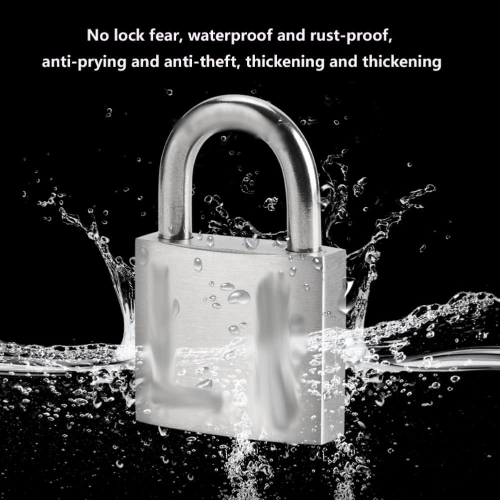 Bulk Locks Padlock Comes with 4 Keys Durable Padlock Stainless Steel Key Lock Suitable for Doors and Warehouses Outdoor Padlock