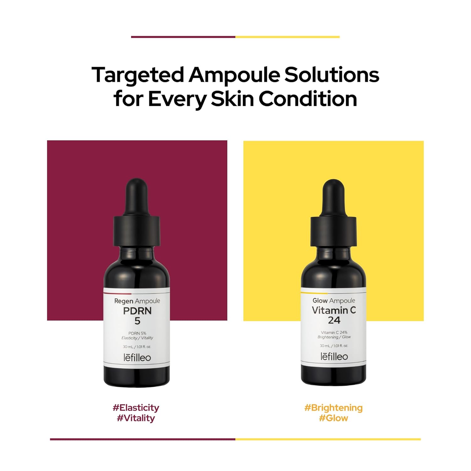 Vitamin C 24 Glow Ampoule | Radiance, Tone Up Care | 24% Vitamin C Complex, Glutathione & Tranexamic Acid | Korean Skincare | 30 mL / 1.01 fl.oz